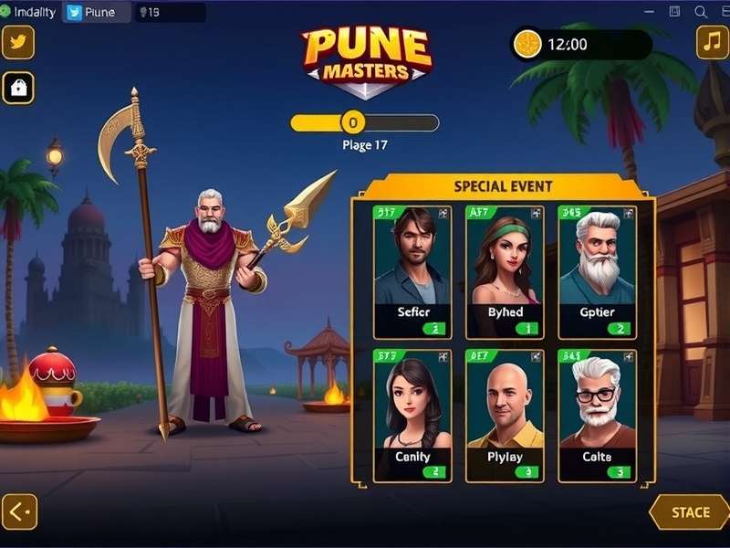 Pune Battle Masters character selection screen